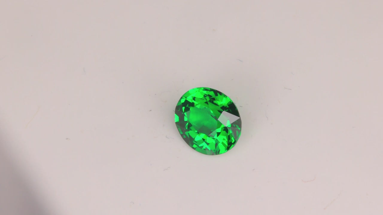 Oval Cut Tsavorite Garnet 1.65 Carats