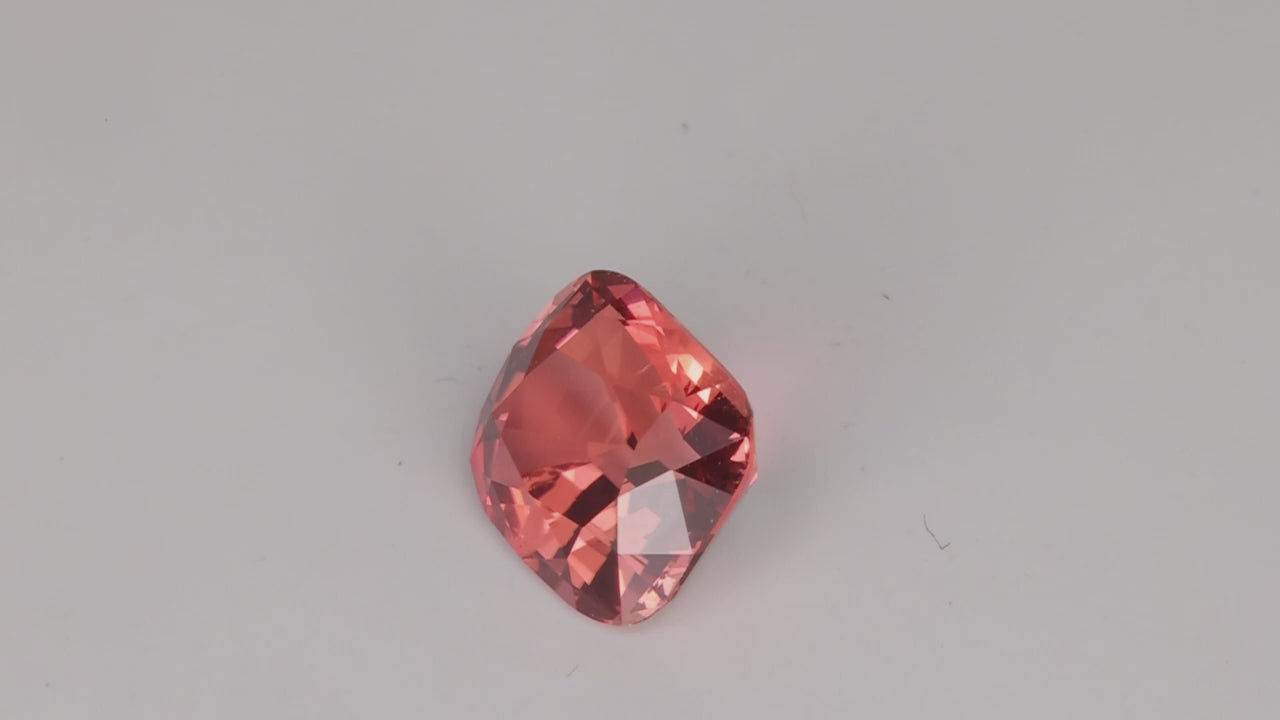 Antique Cushion Cut Tourmaline 3.16 Carats