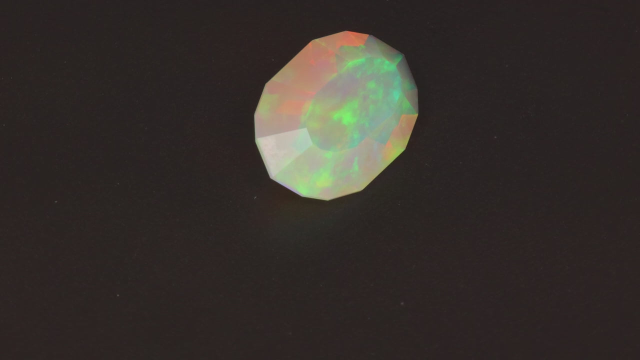 Oval Faceted Brilliant Opal 9.63 Carats