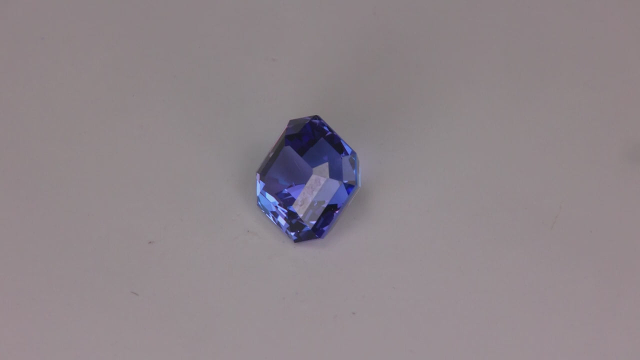 Square Step Cut Tanzanite 3.14 Carats