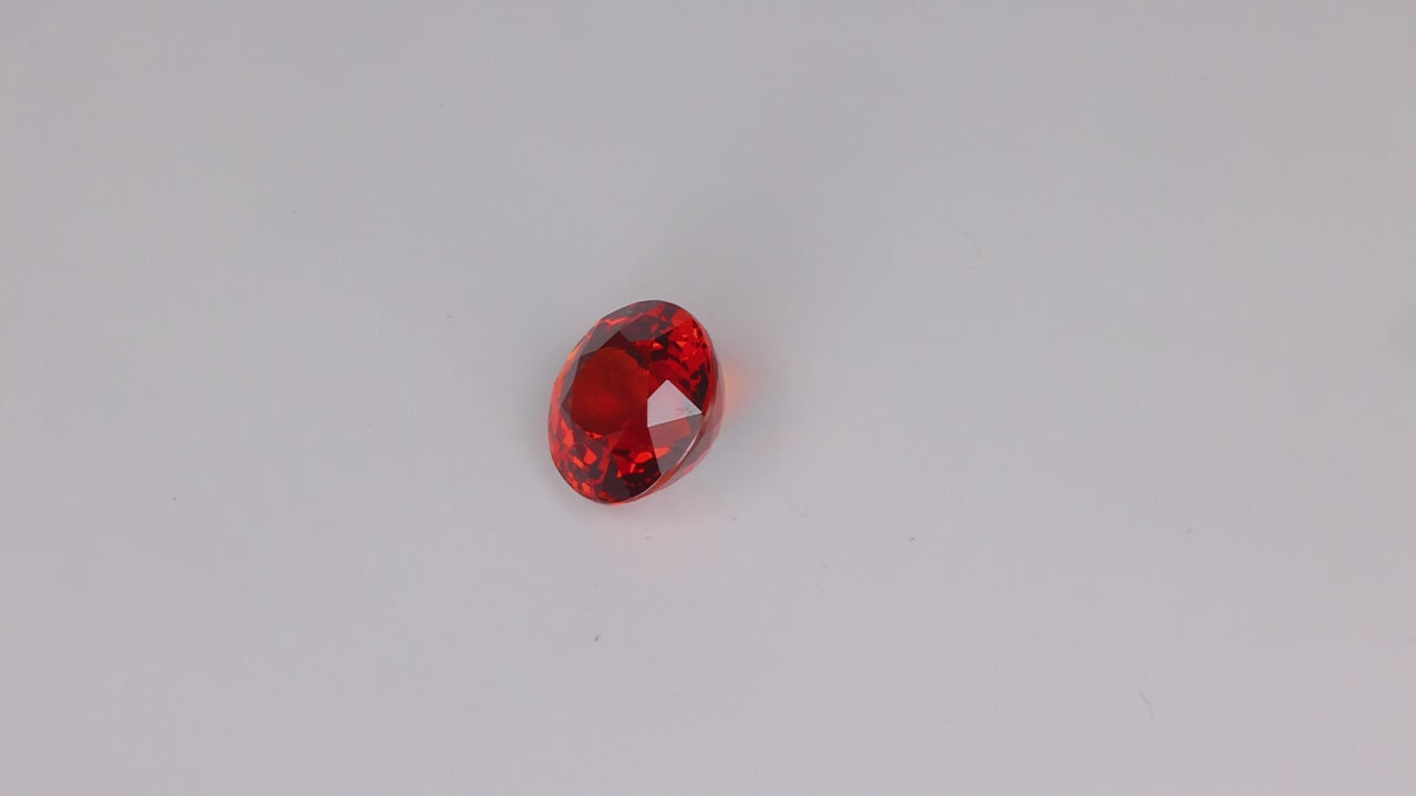 Round Brilliant Cut Spessartite Garnet 5.61 Carats