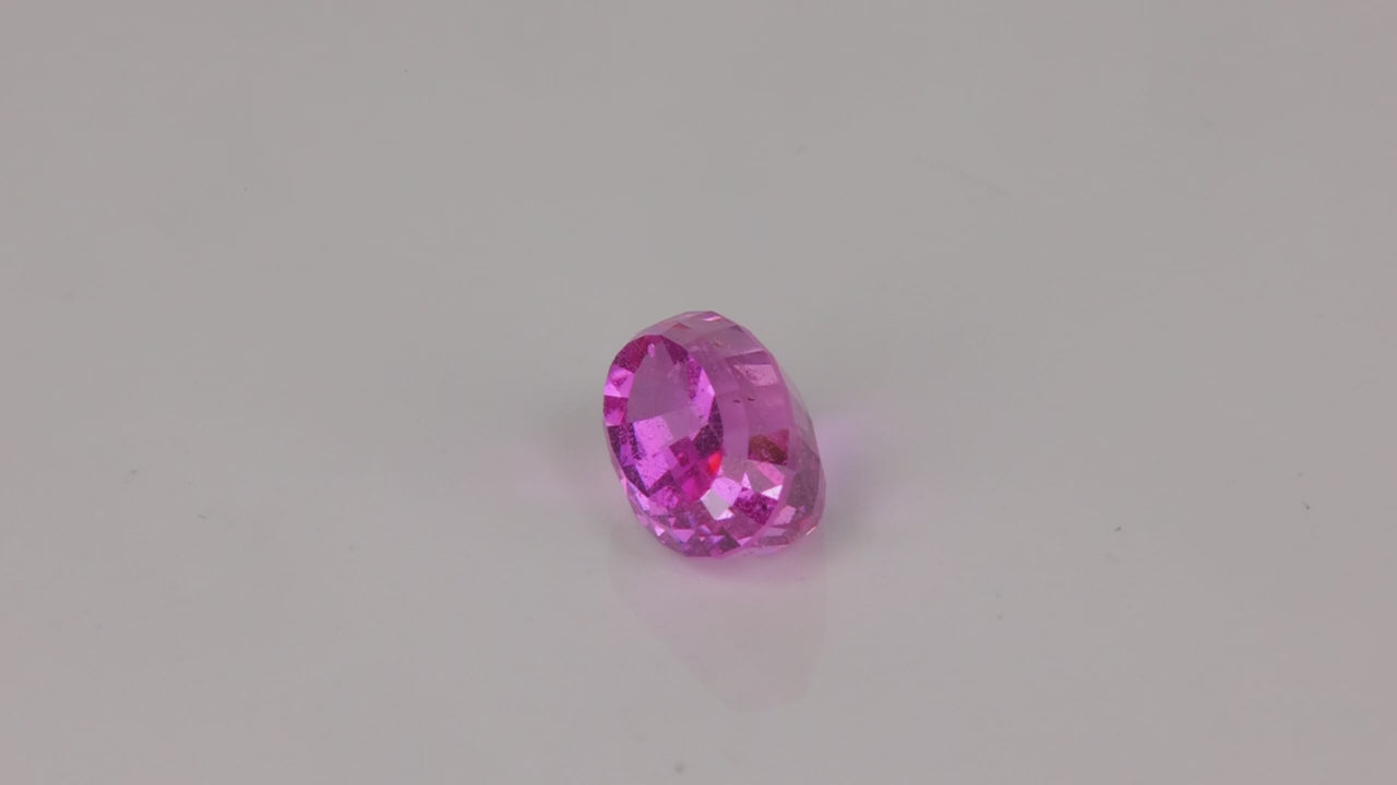 Oval Cut Pink Sapphire From Madagascar 2.07 Carats