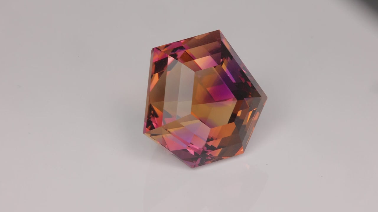 Shield Cut Ametrine From Bolivia 53.36 Carats