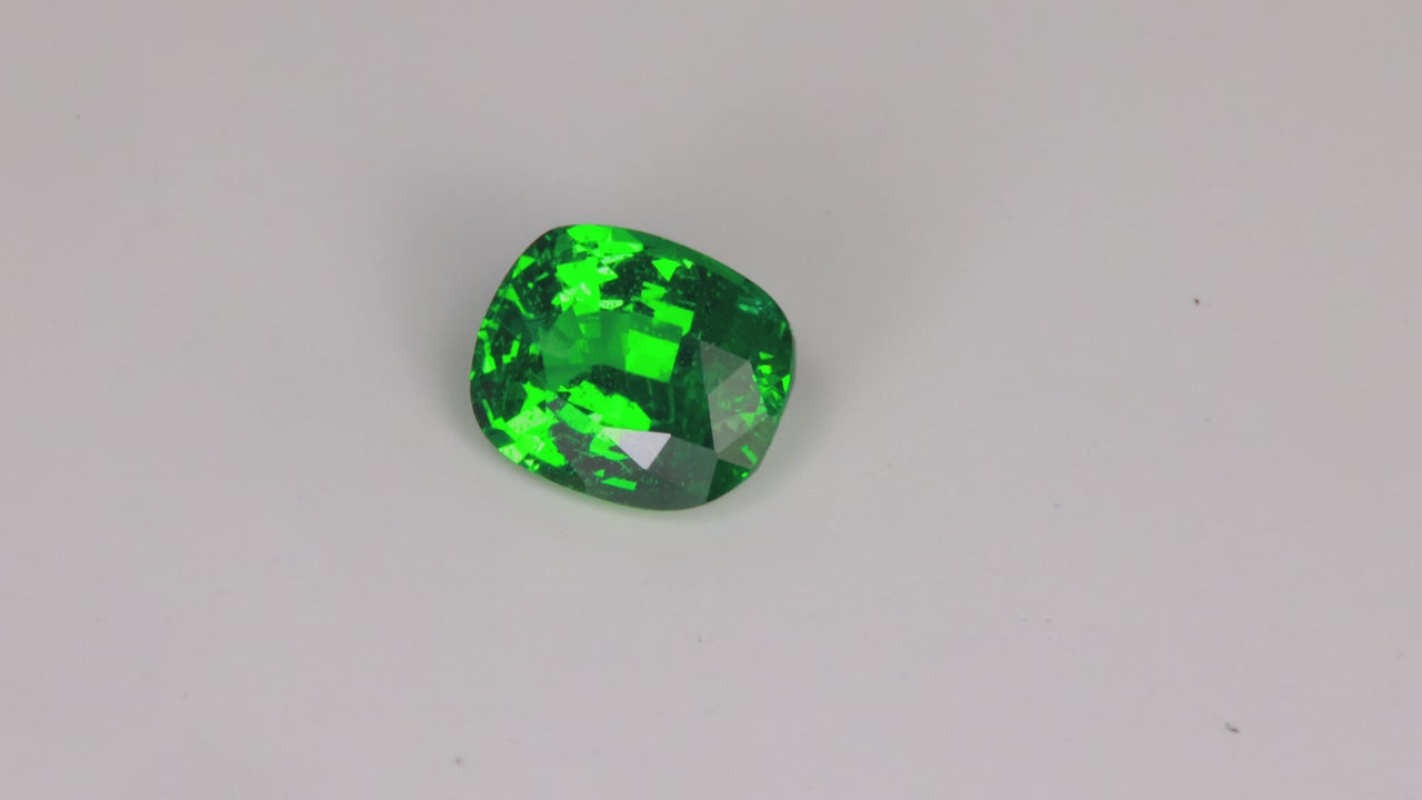 Antique Cushion Cut Tsavorite Garnet 2.26 Carats
