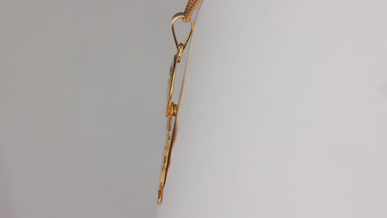 14K Yellow Gold Angel with Wobble Head Pendant/Charm