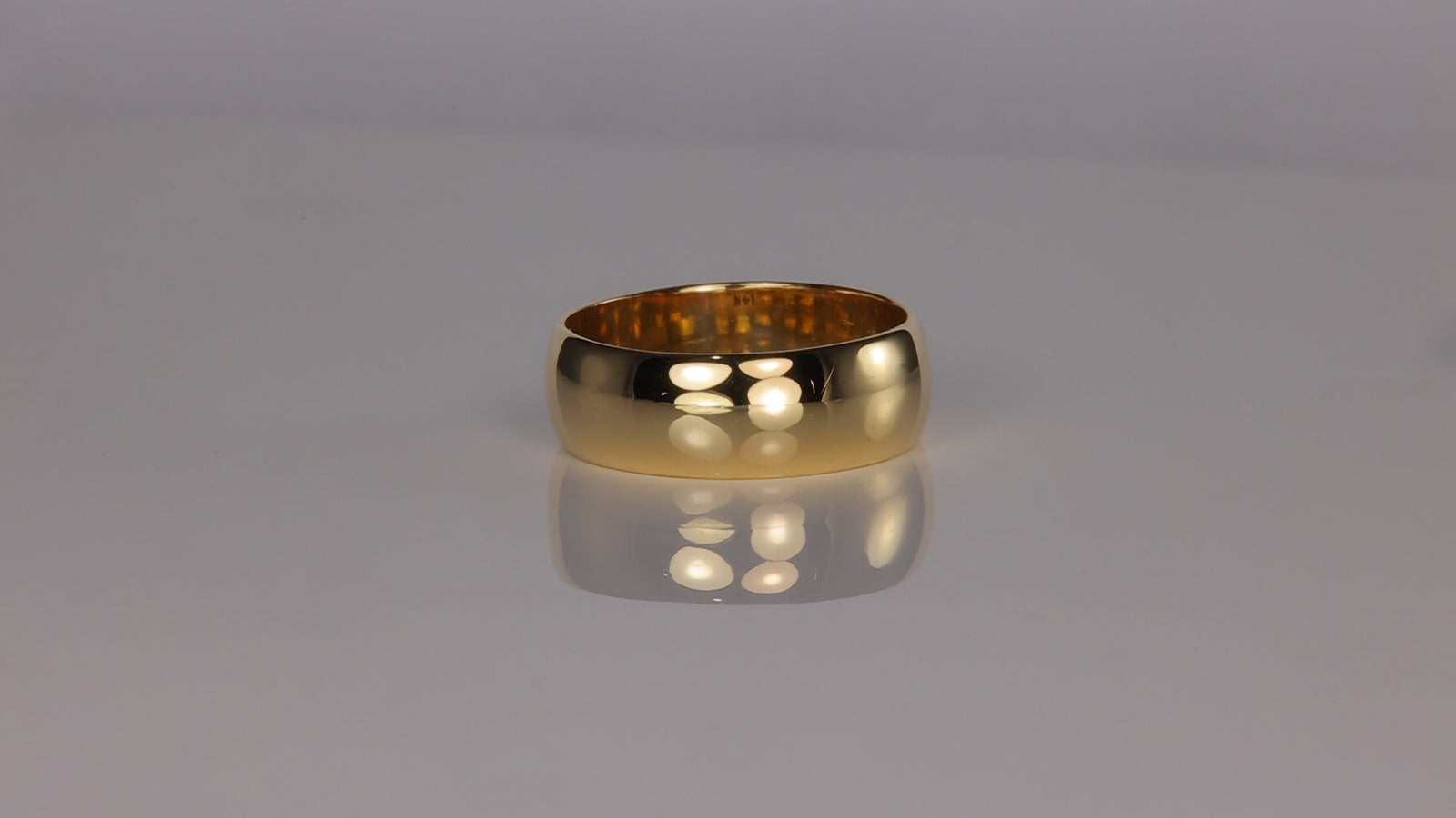 14K Yellow Gold Band 6.6mm