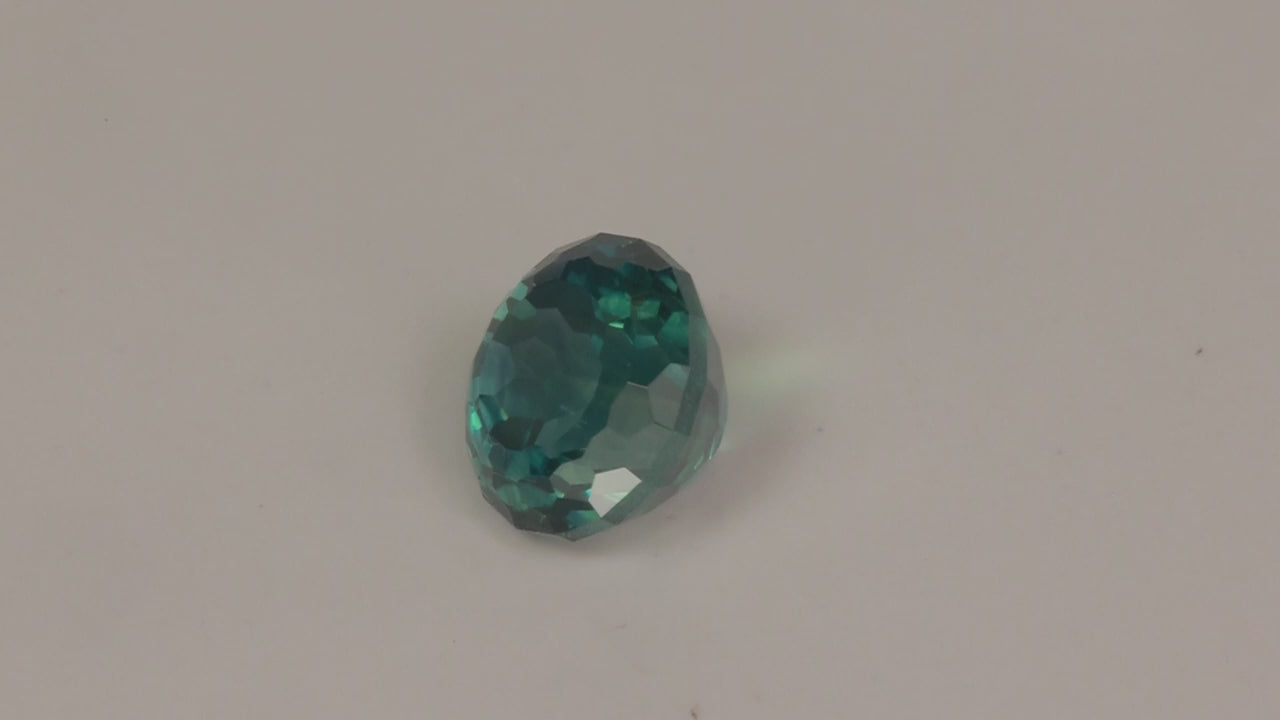 Round Portuguese Cut Montana Sapphire 1.81 Carats
