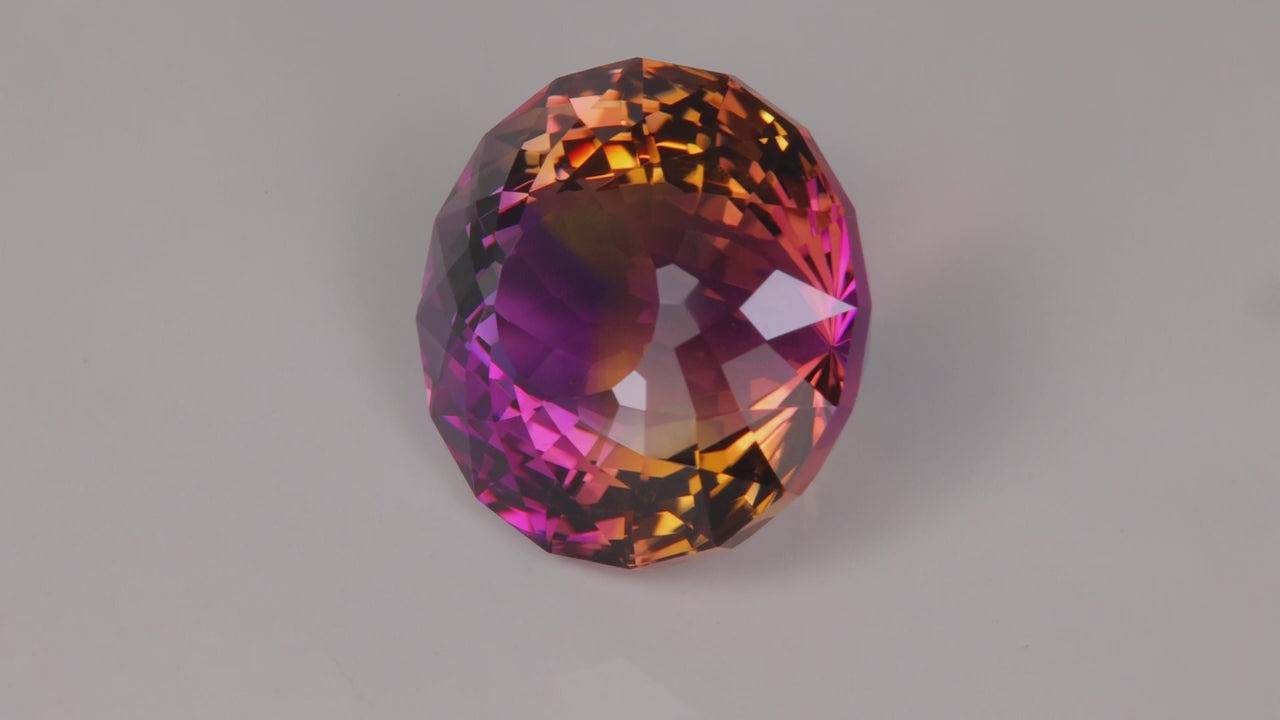 Round Portuguese Cut Natural Ametrine 27.78 Carats