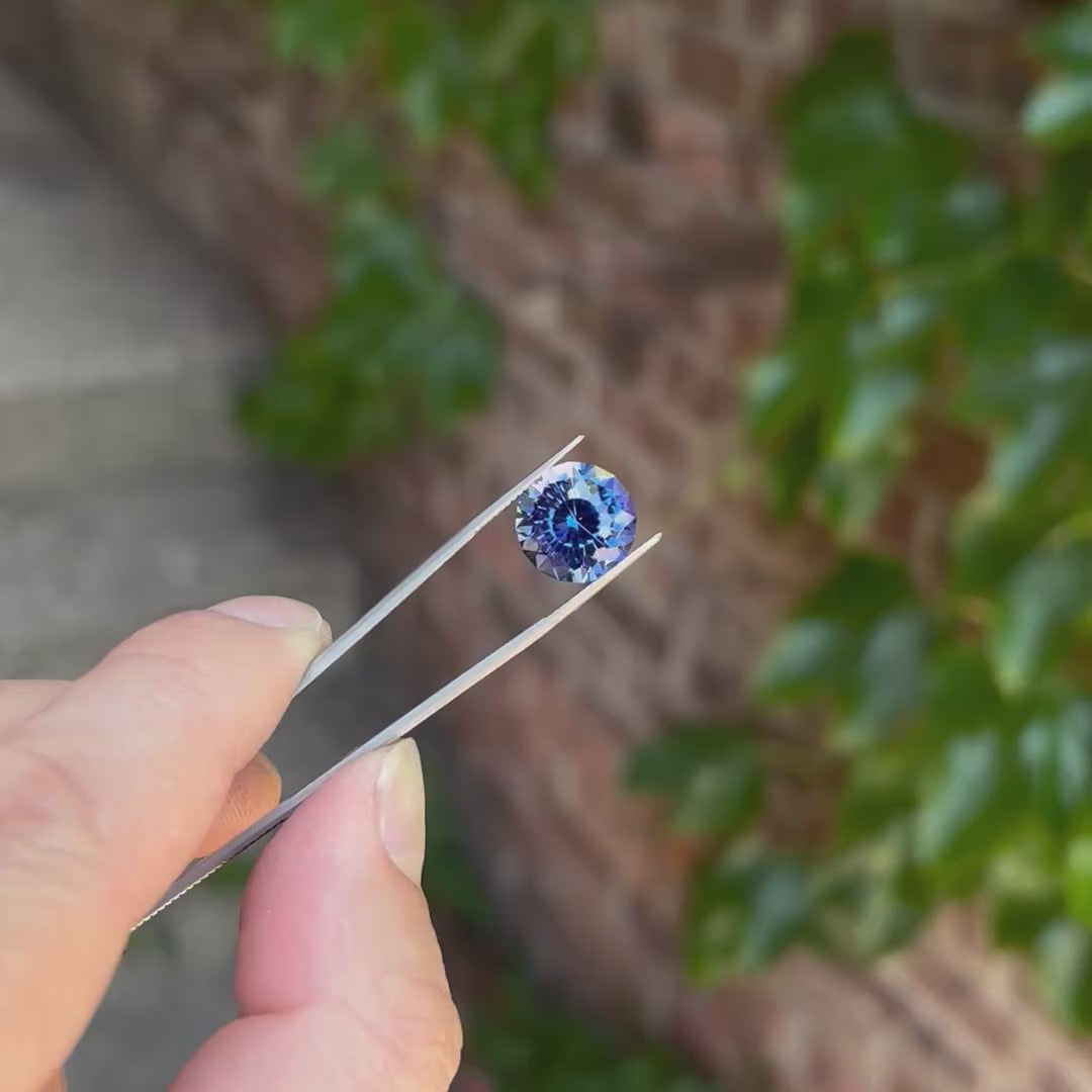 Round Modified Portuguese Cut Tanzanite 8.39 Carats