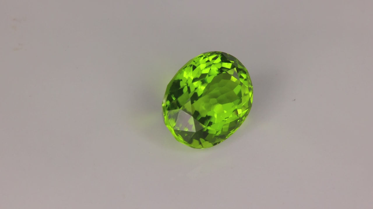 Oval Cut Peridot From Pakistan 9.44 Carats