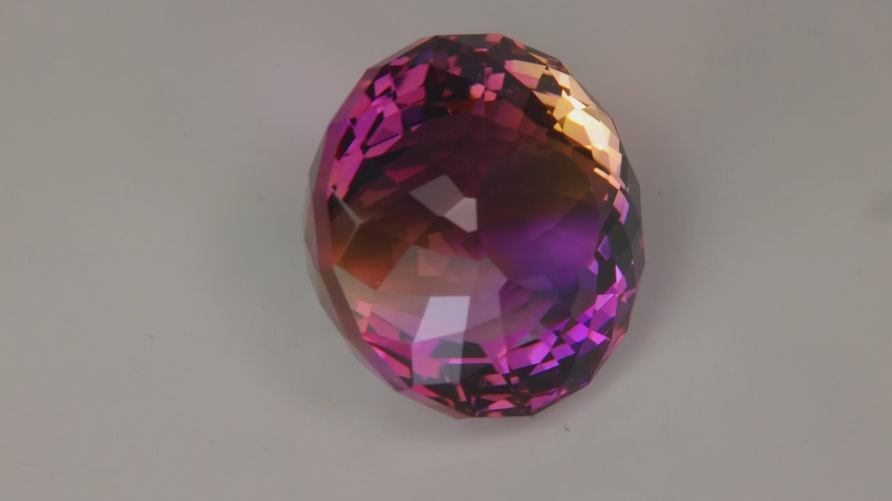 Round Portuguese Cut Ametrine From Bolivia 26.80 Carats