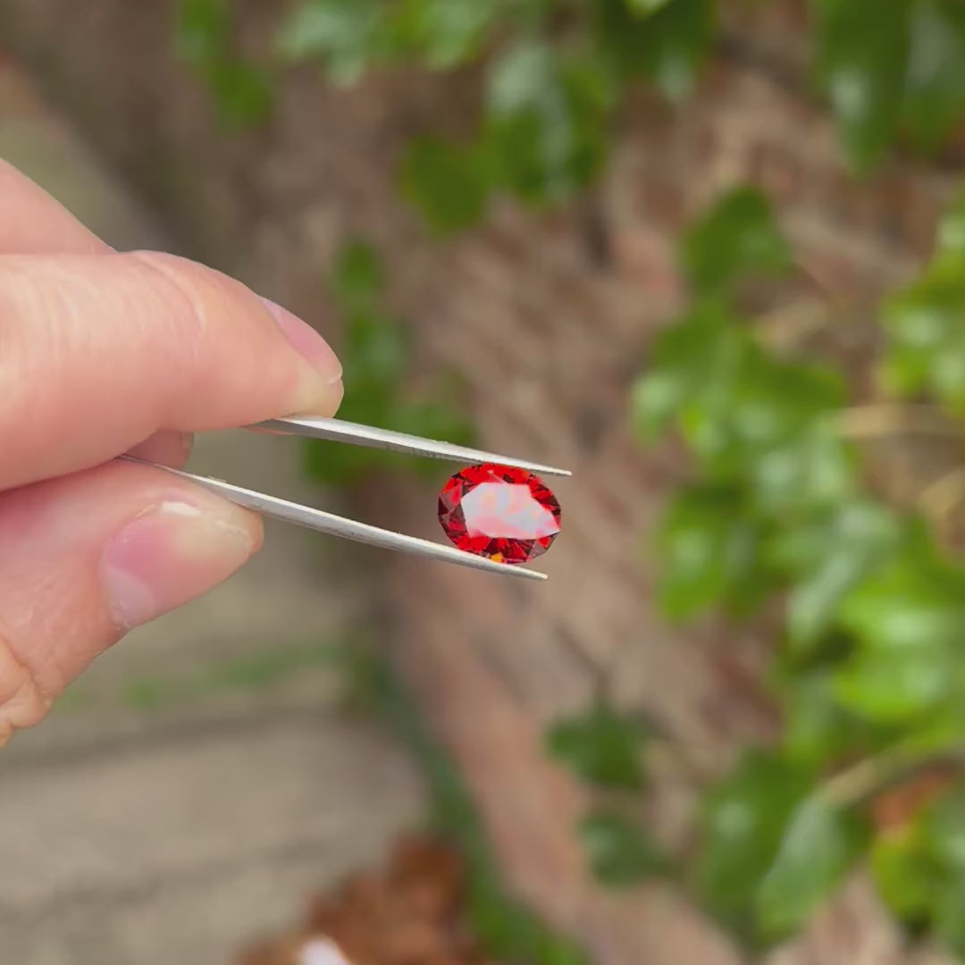 Oval Spessartite Garnet From Nigeria 5.21 Carats