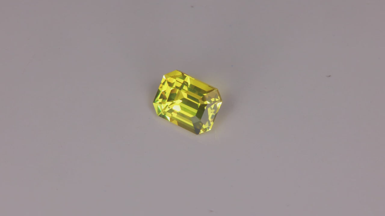 Emerald Cut Sapphire 1.18 Carats NATURAL UNHEATED COLOR