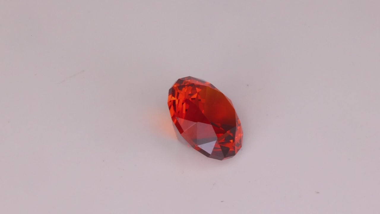 Round Brilliant Cut Spessartite Garnet 3.70cts
