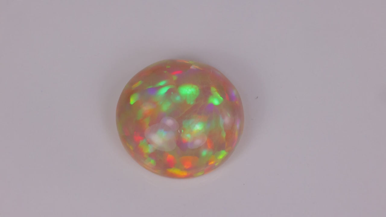 Round Cabochon Cut Welo Opal 11.09 Carats