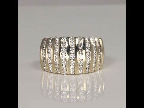 18K White Gold Diamond Statement Ring 1.50 Carats