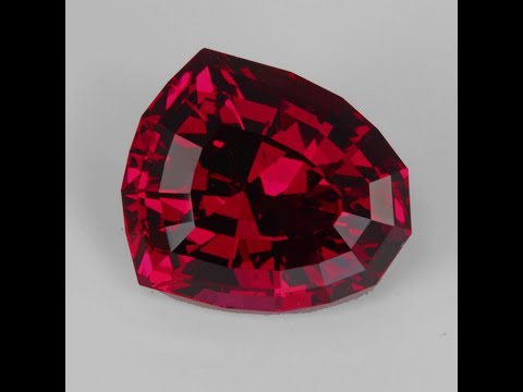 Stepped Shield Cut Rhodolite Garnet 14.86ct