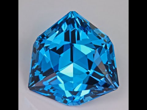 Trilliant Cut London Blue Topaz 26.73ct