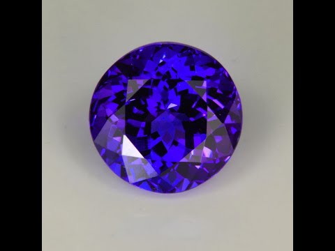 Round Brilliant Cut Tanzanite 7.12 Carats (Hidden Gem)