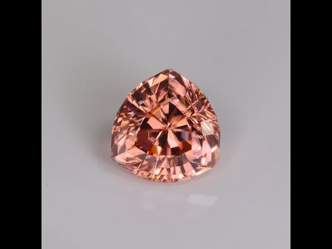 Stepped Trilliant Imperial Zircon 17.29 Carats