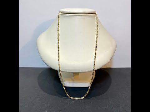 14K Yellow Gold Figarope Necklace