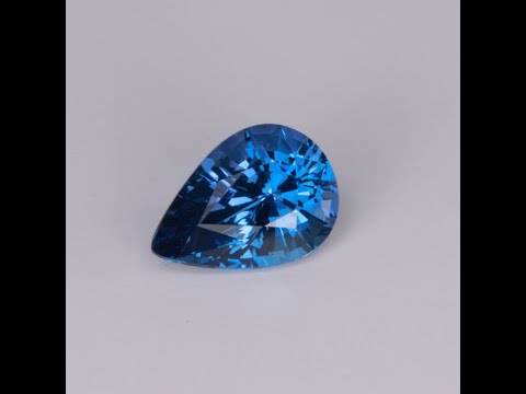 Pear Shape Brilliant Steel Blue Tanzanite 2.50 Carats