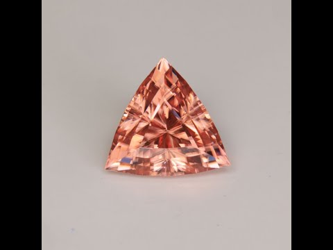Stepped Trilliant Cut Imperial Zircon 6.78 Carats