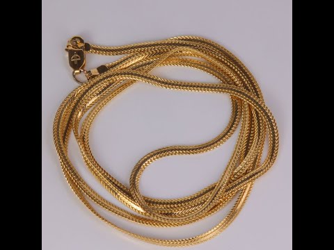 14K Yellow Gold Snake Chain 30"