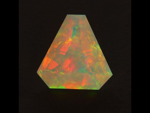Ethiopian Opal Faceted Hydrophane Gemstone 