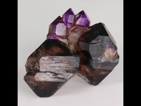 47.8g Brazil Amethyst and Smoky Quartz Specimen