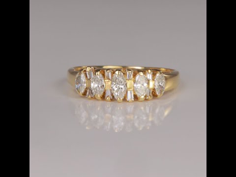 14K Yellow Gold Diamond Ring .65 Carats