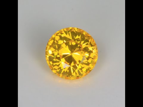 Round Brilliant Yellow Sapphire 4.52 Carats