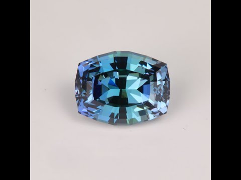 Antique Cushion Cut Fancy "Mermaid" Tanzanite 11.61 Carats