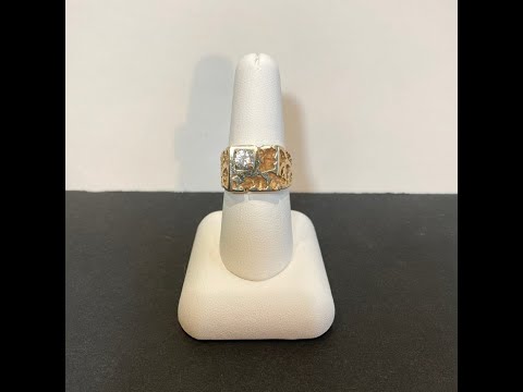 14K Yellow Gold and Diamond Gentleman's Ring .50 Carats