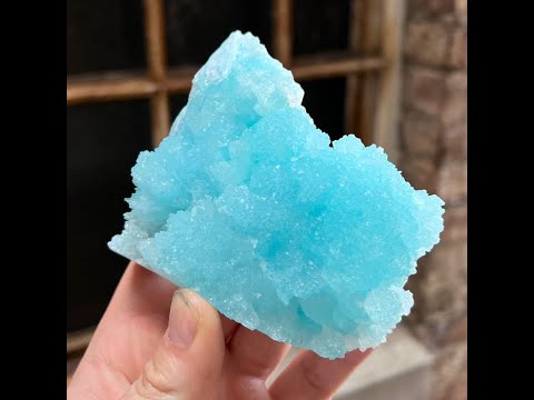 444g Vibrant Blue Aragonite Specimen from China