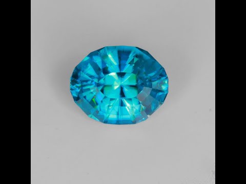 Blue Zircon from Malawi 4.44 Carats