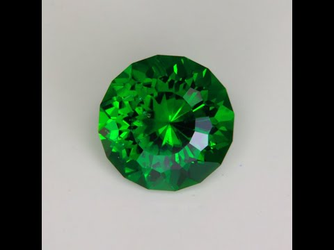 Round Brilliant Cut Chrome Tourmaline 2.99 Carats