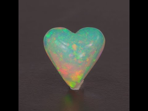 Heart Cabochon Cut Ethiopian Opal 3.40 Carats