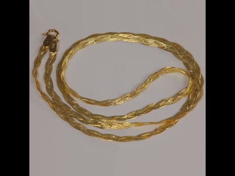 14ky 20" 4.5g braided herringbone