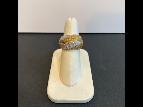 14K Yellow Gold and Diamond Ring 1.30 Carats