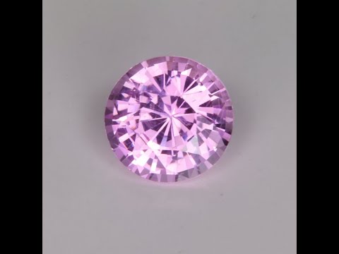 Round Brilliant Pink Sapphire Gemstone from Madagascar 1.11ct