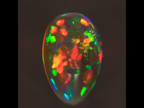 Semi Black Ethiopian Opal Gemstone