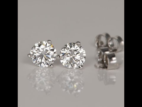 Diamond Stud Earrings .81 Carat