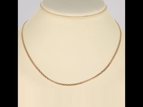 14K Yellow Gold Double Link Necklace