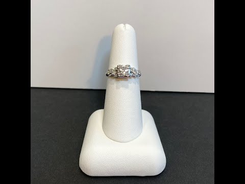 14K White Gold Diamond Ring .40 Carat
