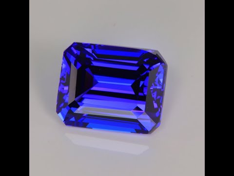Big Blue Purple Tanzanite Emerald Cut