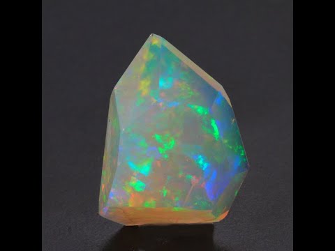 16.00ct Faceted Welo Opal Rainbow Color