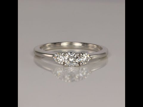14K White Gold Diamond Ring .50 Carats