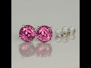 2.49ct Pinkish Violet Umbalite Garnet Earrings