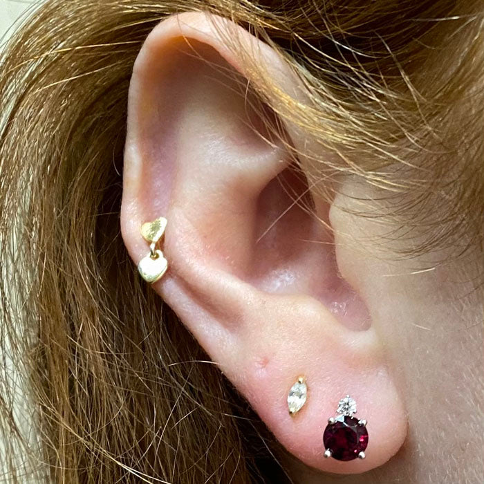 garnet earrings chrome pyrope